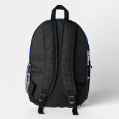 Kentucky Blue White Classic Camo Pattern Bedruckter Rucksack (Rückseite)