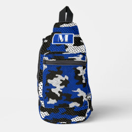 Kentucky Blue White Classic Camo Pattern Crossbody Bag
