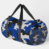 Kentucky Blue White Classic Camo Pattern Duffle Bag (Rechte Ecke)