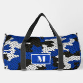 Kentucky Blue White Classic Camo Pattern Duffle Bag (Rückseite)