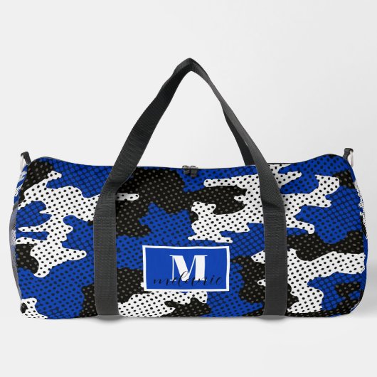 Kentucky Blue White Classic Camo Pattern Duffle Bag (Rückseite)