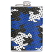 Kentucky Blue White Classic Camo Pattern Flachmann (Vorderseite)