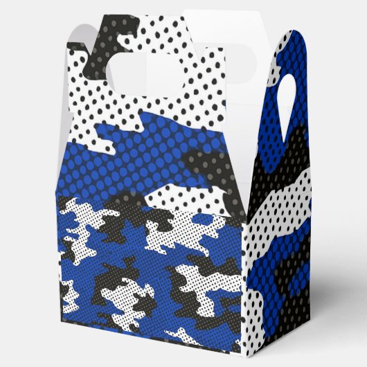 Kentucky Blue White Classic Camo Pattern Geschenkschachtel (Geöffnet)