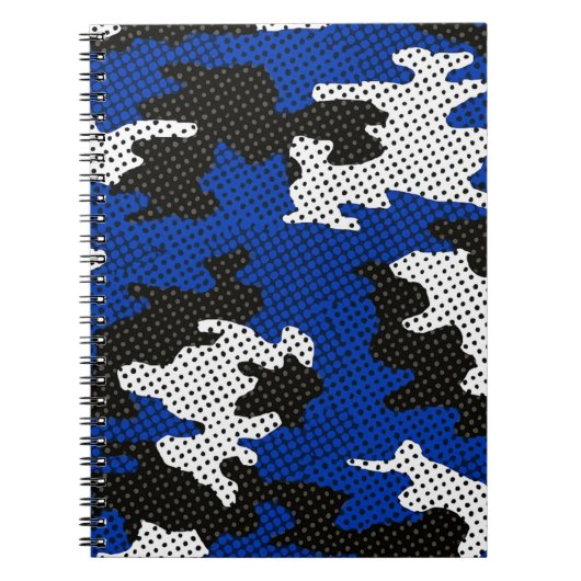 Kentucky Blue White Classic Camo Pattern Notizblock (Vorderseite)