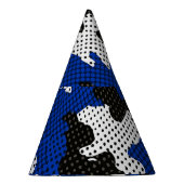 Kentucky Blue White Classic Camo Pattern Partyhütchen (Rechts)