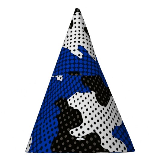 Kentucky Blue White Classic Camo Pattern Partyhütchen (Rechts)