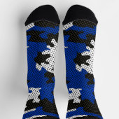 Kentucky Blue White Classic Camo Pattern Socken (Oben)