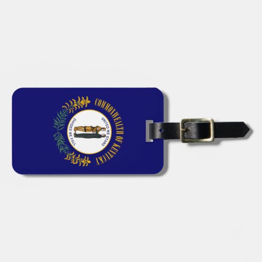 Kentucky Bluegrass Commonwealth State Flag Gepäckanhänger (Vorderseite horizontal)