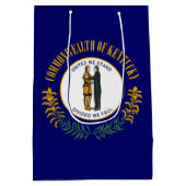 Kentucky Bluegrass Commonwealth State Flag Mittlere Geschenktüte (Rückseite)