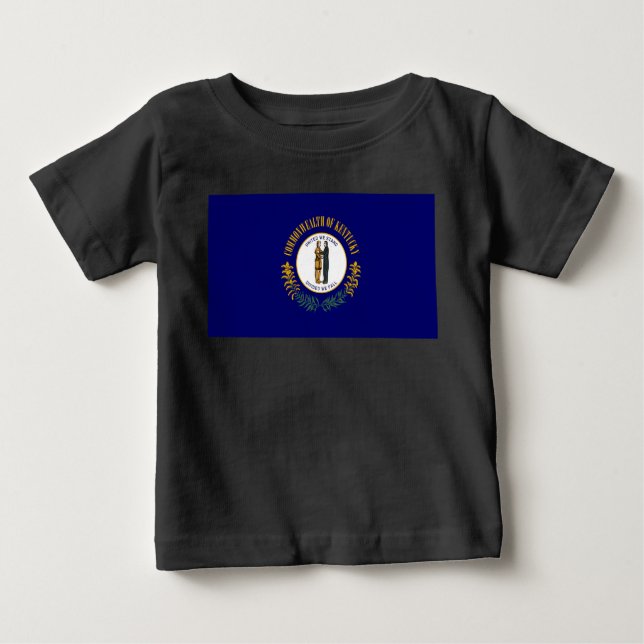 Kentucky: Bluegrass Commonwealth US State Flag Baby T-shirt (Vorderseite)