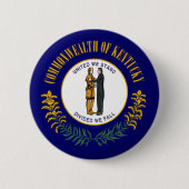 Kentucky: Bluegrass Commonwealth US State Flag Button (Vorderseite)