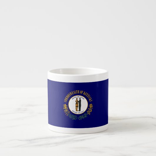 Kentucky: Bluegrass Commonwealth US State Flag Espressotasse (Vorderseite)