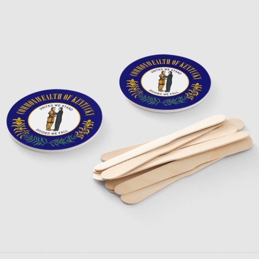 Kentucky: Bluegrass Commonwealth US State Flag Fächer (Non-assembled)