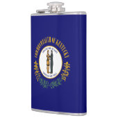 Kentucky: Bluegrass Commonwealth US State Flag Flachmann (Links)