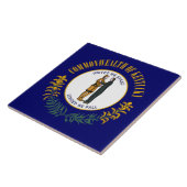 Kentucky: Bluegrass Commonwealth US State Flag Fliese (Seite)