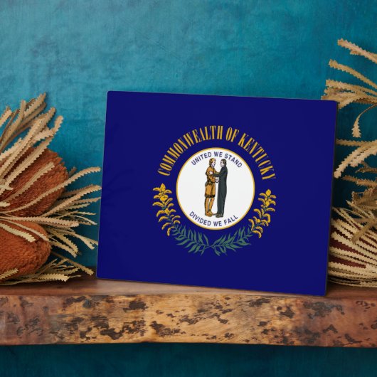 Kentucky: Bluegrass Commonwealth US State Flag Fotoplatte (Seite)