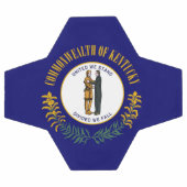 Kentucky: Bluegrass Commonwealth US State Flag Fußball (Flach)