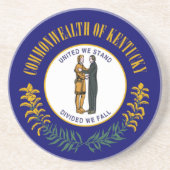 Kentucky: Bluegrass Commonwealth US State Flag Getränkeuntersetzer (Vorne)