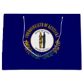 Kentucky: Bluegrass Commonwealth US State Flag Große Geschenktüte (Vorderseite)