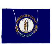 Kentucky: Bluegrass Commonwealth US State Flag Große Geschenktüte (Rückseite)