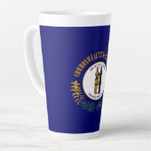 Kentucky: Bluegrass Commonwealth US State Flag Milchtasse (Linke Ecke)