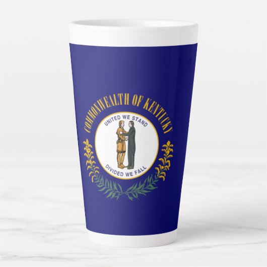 Kentucky: Bluegrass Commonwealth US State Flag Milchtasse (Vorderseite)