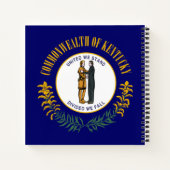 Kentucky: Bluegrass Commonwealth US State Flag Notizblock (Rückseite)