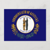 Kentucky: Bluegrass Commonwealth US State Flag Postkarte (Vorderseite)
