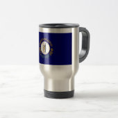 Kentucky: Bluegrass Commonwealth US State Flag Reisebecher (VorderseiteRechts)