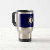 Kentucky: Bluegrass Commonwealth US State Flag Reisebecher (Vorderseite Links)