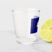 Kentucky: Bluegrass Commonwealth US State Flag Schnapsglas (Links)