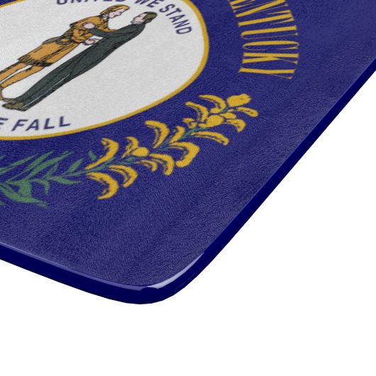 Kentucky: Bluegrass Commonwealth US State Flag Schneidebrett (Ecke)