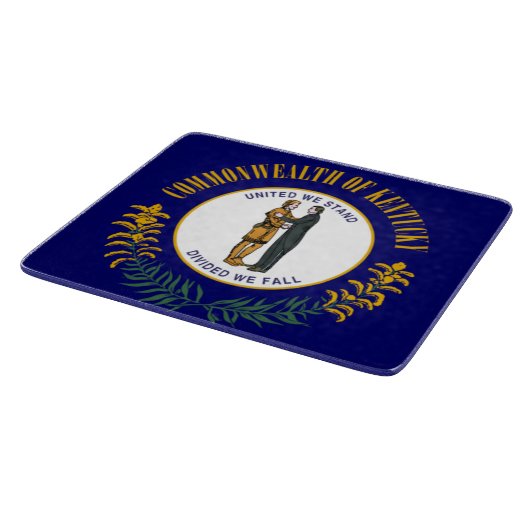 Kentucky: Bluegrass Commonwealth US State Flag Schneidebrett (Ecke)