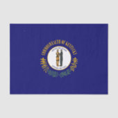 Kentucky: Bluegrass Commonwealth US State Flag Seidenpapier (Vorderseite)