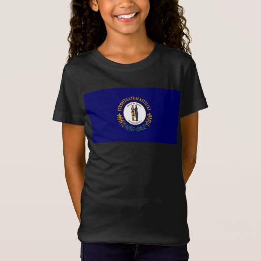 Kentucky: Bluegrass Commonwealth US State Flag T-Shirt (Vorderseite)