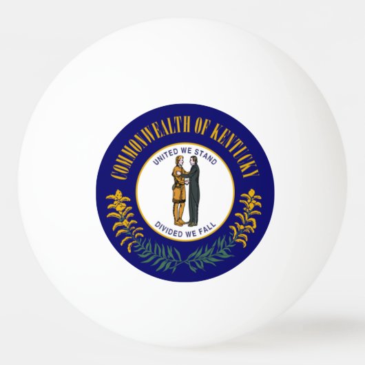 Kentucky: Bluegrass Commonwealth US State Flag Tischtennisball (Vorderseite)