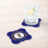 Kentucky: Bluegrass Commonwealth US State Flag Untersetzer (Vor Ort)