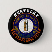 KENTUCKY BLUEGRASS STAAT FLAG BUTTON (Vorderseite)