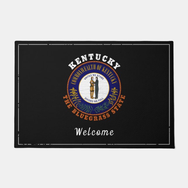 KENTUCKY BLUEGRASS STAAT FLAG FUßMATTE (Vorderseite)