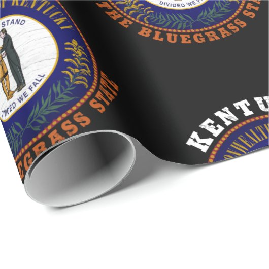 KENTUCKY BLUEGRASS STAAT FLAG GESCHENKPAPIER (Rolleneckpunkt)