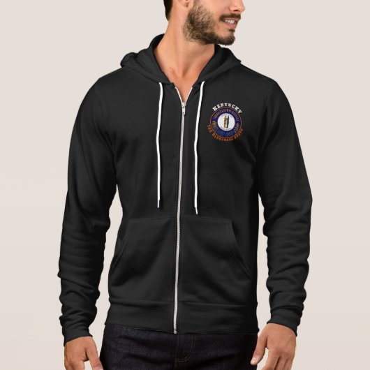 KENTUCKY BLUEGRASS STAAT FLAG HOODIE (Vorderseite)