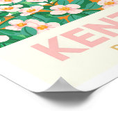 Kentucky Bluegrass Staat USA Summer Travel Poster (Ecke)