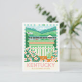 Kentucky Bluegrass Staat USA Summer Travel Postkarte (Stehend Vorderseite)
