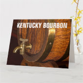KENTUCKY BOURBON BARREL BIRTHDAY BIG CARD KARTE (Gelbe Blume)