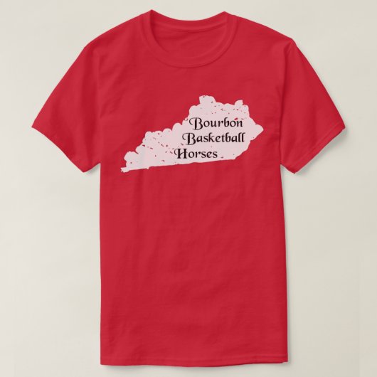 Kentucky Bourbon Basketball Apparel KY Pferde T-Shirt (Design vorne)
