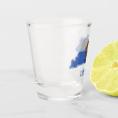 Kentucky-Bourbon-Brennglas Schnapsglas (Links)