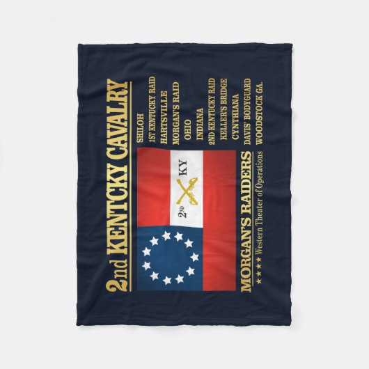 Kentucky Cavalry (BA2) Fleecedecke (Vorderseite)