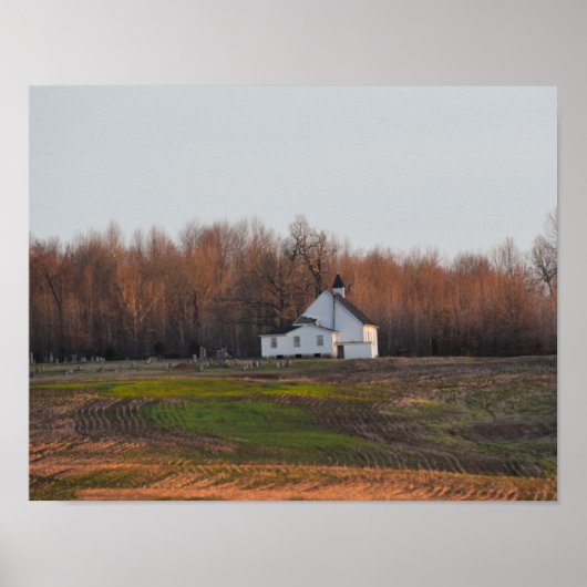 Kentucky Church at Early Morning Poster (Vorne)
