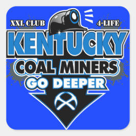 KENTUCKY COAL MINERS GO DEEPER QUADRATISCHER AUFKLEBER