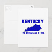 Kentucky, der Bluegrass-Staat Postkarte (Vorne/Hinten)